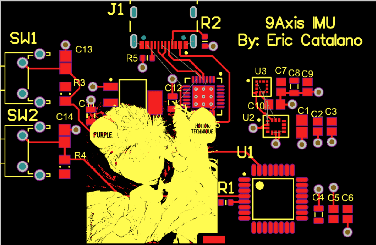 Custom 9-axis IMU PCB design